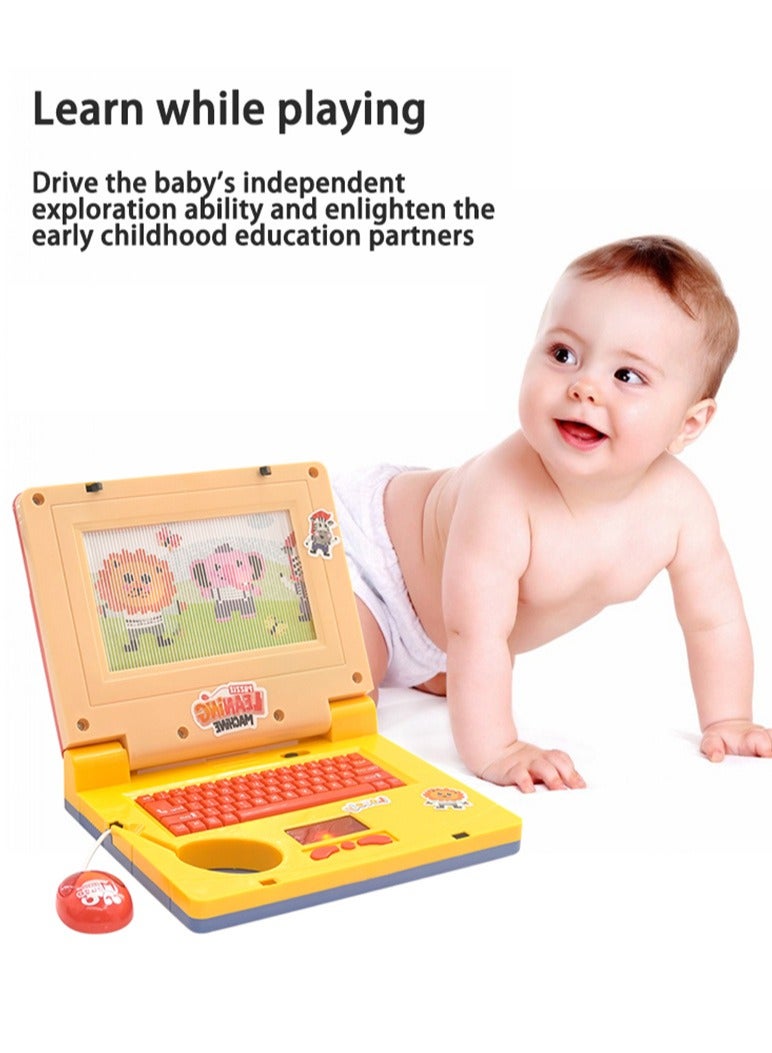 HAQIQA English Learner Educational Toy Laptop For Children's , Random mouse color - Image 4