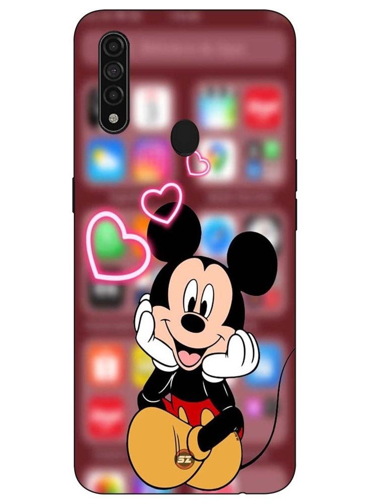 Service Zone Protective Printed Mobile Cover Mickey Mouse With Hearts For Oppo A31 