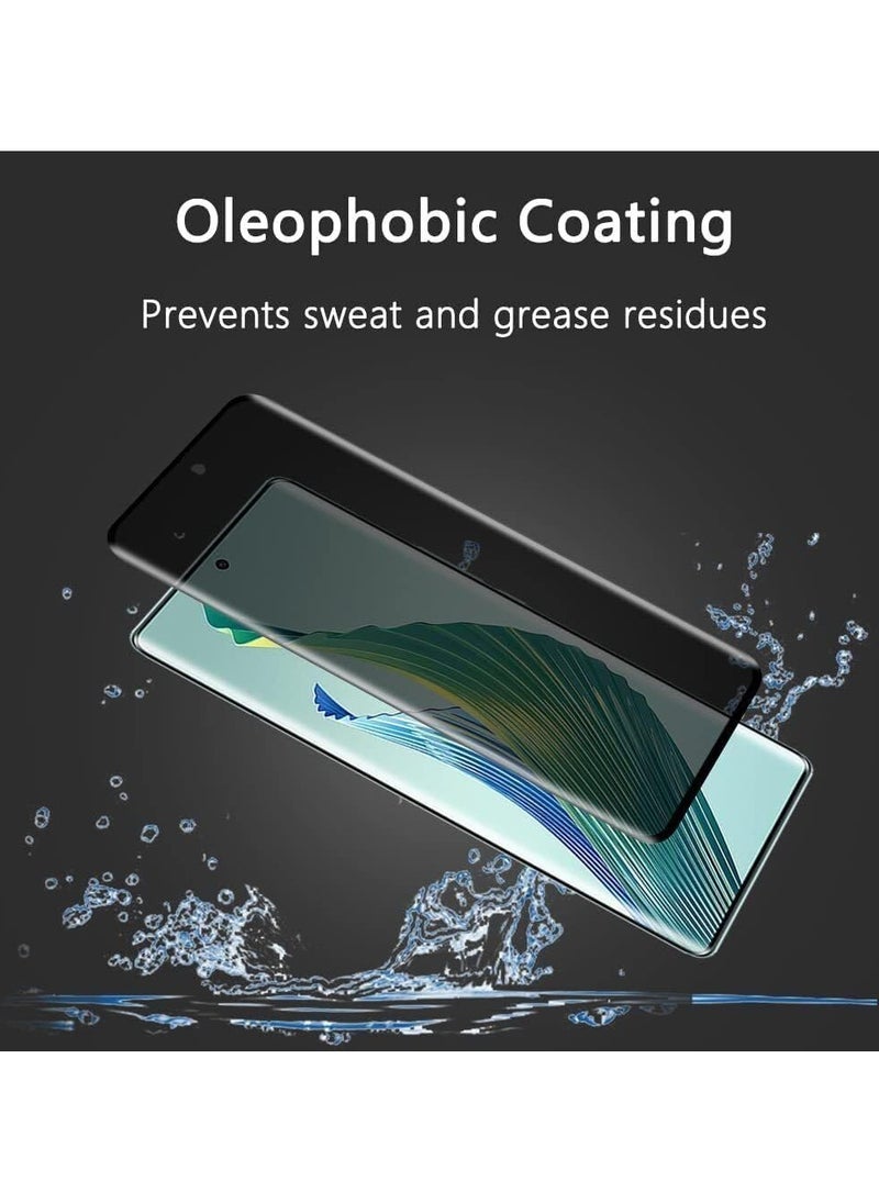 Generic - Honor 70 Privacy Screen Protector,[3D Curved] [5D Touch] Anti Spy 9H Tempered Glass, Edge to Edge Full Cover Screen Protector Anti-Fingerprint Full Coverage Screen Protector For Honor 70 5G - Image 1