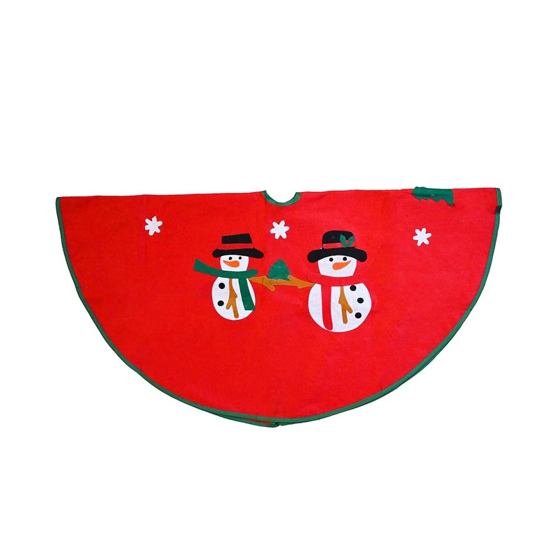 Jades Mr and Mrs Snowman Theme Xmas Tree Skirt - Image 4