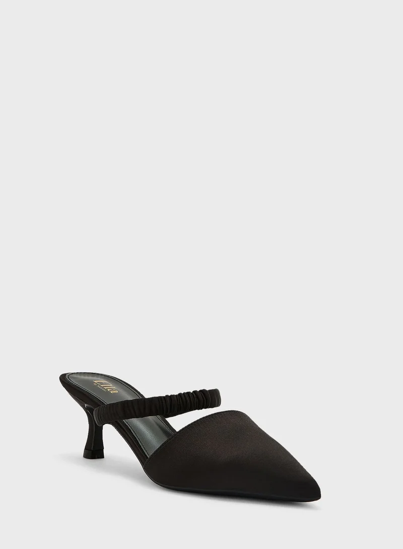ELLA Satin Pointed Pump