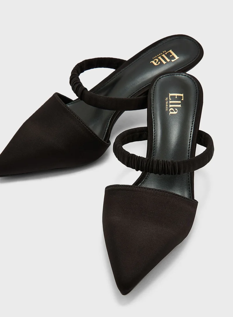 ELLA Satin Pointed Pump