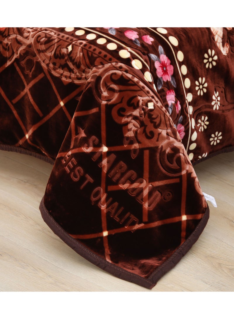 Stargold 2Ply Double Embossed Printed Super Soft Blanket Premium Quality 11lbs - Image 5