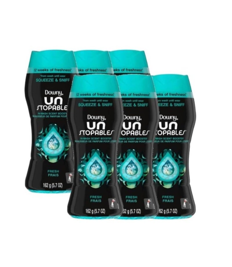 Downy Unstopables In-Wash Scent Booster Beads - Fresh Scent (162g) - Long Lasting 12 Weeks Freshness - Image 1