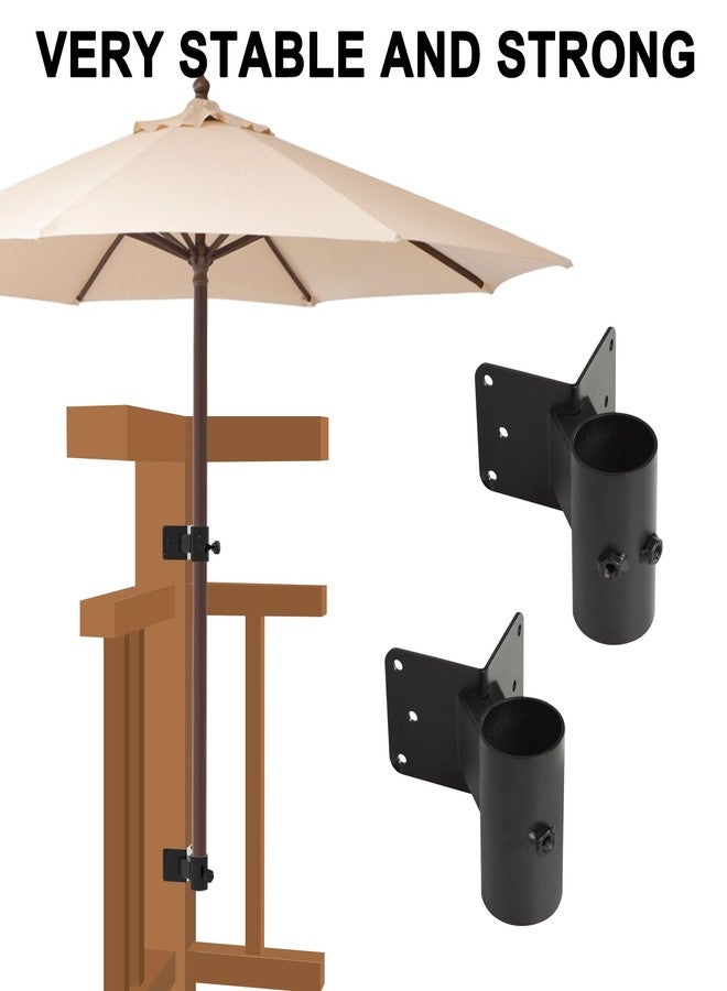 Adamoss Deck Umbrella Mount,Umbrella Holder for Deck Railing,Patio Deck Mount Umbrella Holder Heavy Duty Adjustable Metal Umbrella Stand Outdoor Base Attaches to Railing, Outdoor Courtyard, Balcony, Boats - Image 5