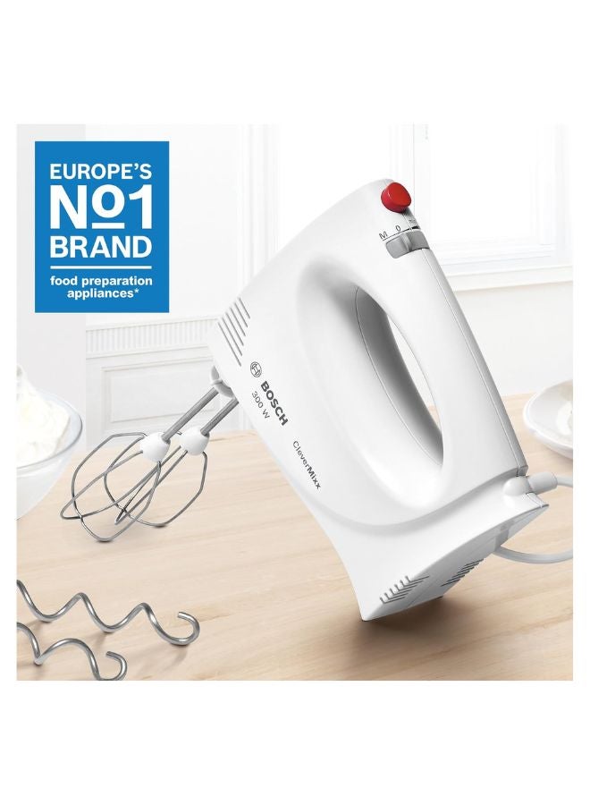 BOSCH Styline Hand Mixer, 4 Speeds, Quiet & Lightweight | Effortless Baking 350 W MFQ3030GB white - Image 3