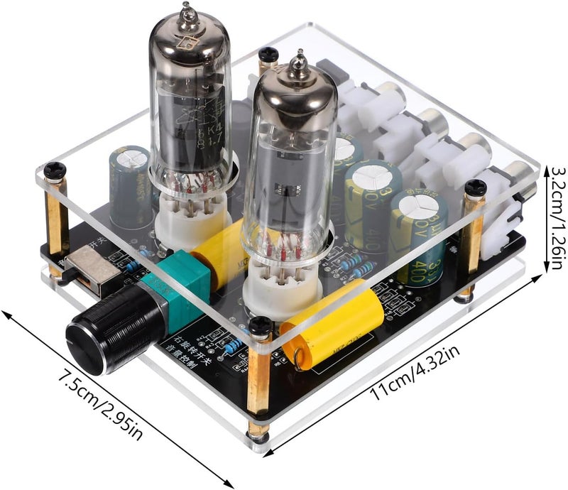 Kisangel 6k4 Vacuum Tube Preamp Amplifier Board for HiFi Home Theater Stereo Pre-amp Phono Turntable DIY Kit with Dc12-16v Power Compatible - Image 2