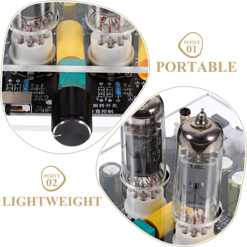 Kisangel 6k4 Vacuum Tube Preamp Amplifier Board for HiFi Home Theater Stereo Pre-amp Phono Turntable DIY Kit with Dc12-16v Power Compatible - Image 3