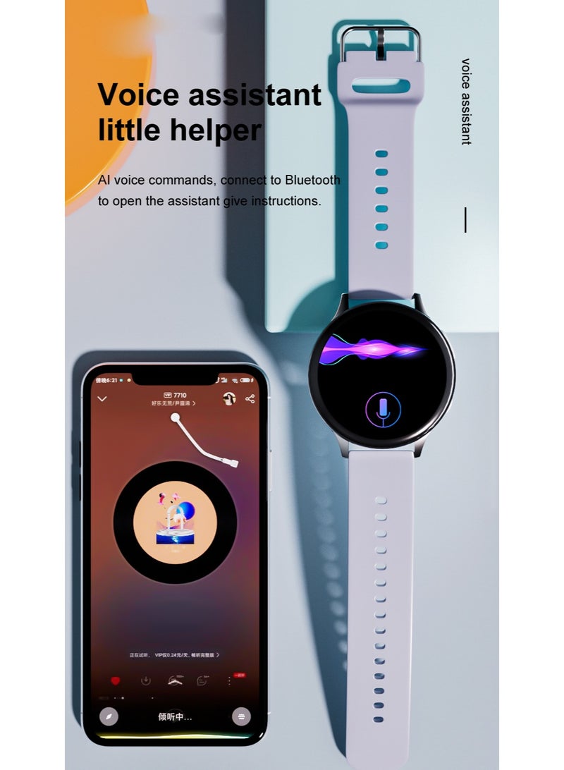 LIGE New Smart Watch For Men 1.28" AMOLED Screen Sports Bluetooth Calling IP67 Waterproof Mesh Black Strap Free Silicone Strap - Image 4