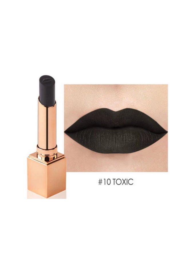 STAGENIUS Long Wear Matte Silky  Moisturizing  Lipstick #10 TOXIC - Image 1
