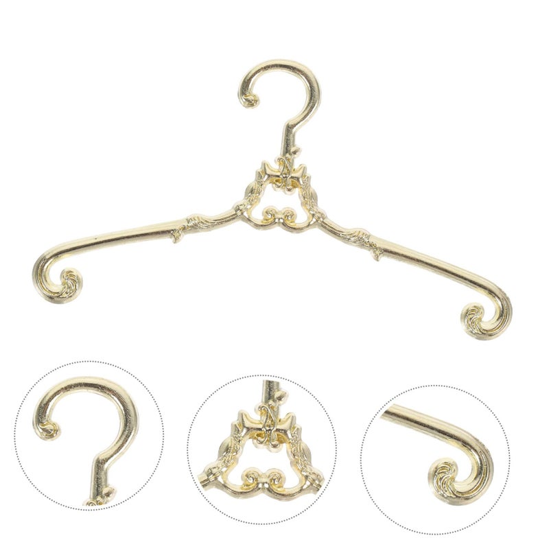 10 Miniature Hangers For Doll House Clothes Tiny Room Props White - Image 5