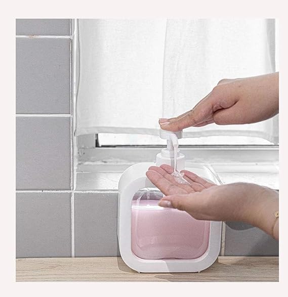 VAUGHN Square Liquid Dispenser Hand wash Dispenser Bottle Refillable Soap Dispenser for Bathroom Kitchen Hand Soap Dish Soap Shower Gel Shampoo Lotion Liquid Dispenser Empty Bottle Pack of 1 - Image 5