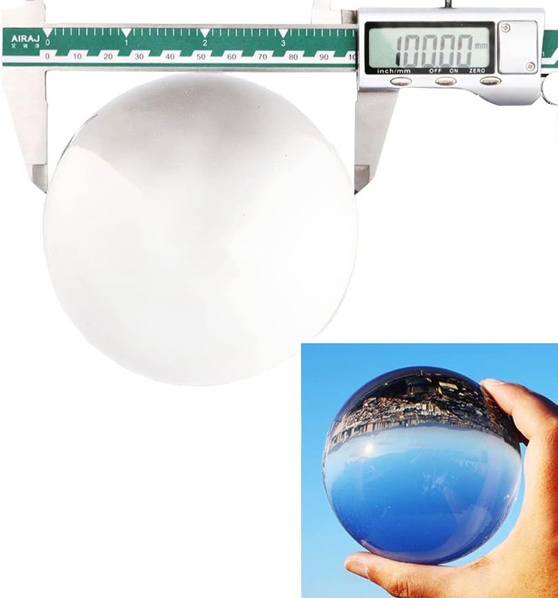 DSJUGGLING Clear Acrylic Contact Juggling Ball 4" - 100mm - Image 1