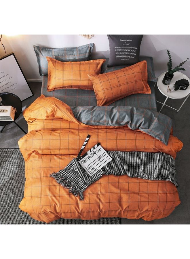NIBEMINENT 4-Piece Duvet Cover Set Combination Multicolour - Image 1