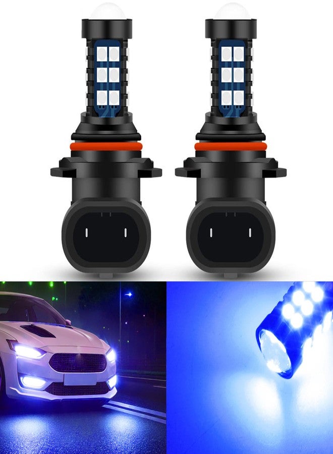 GLOFE 9005 9006 HB3 HB4 LED Bulbs 10000K Deep Blue H10 Xtreme Super Bright Fog Light or Daytime Running Driving Lights (DRL Lamps) High Power 3030SMD Replacement for Cars,Trucks, SUVs, Vans - Image 1