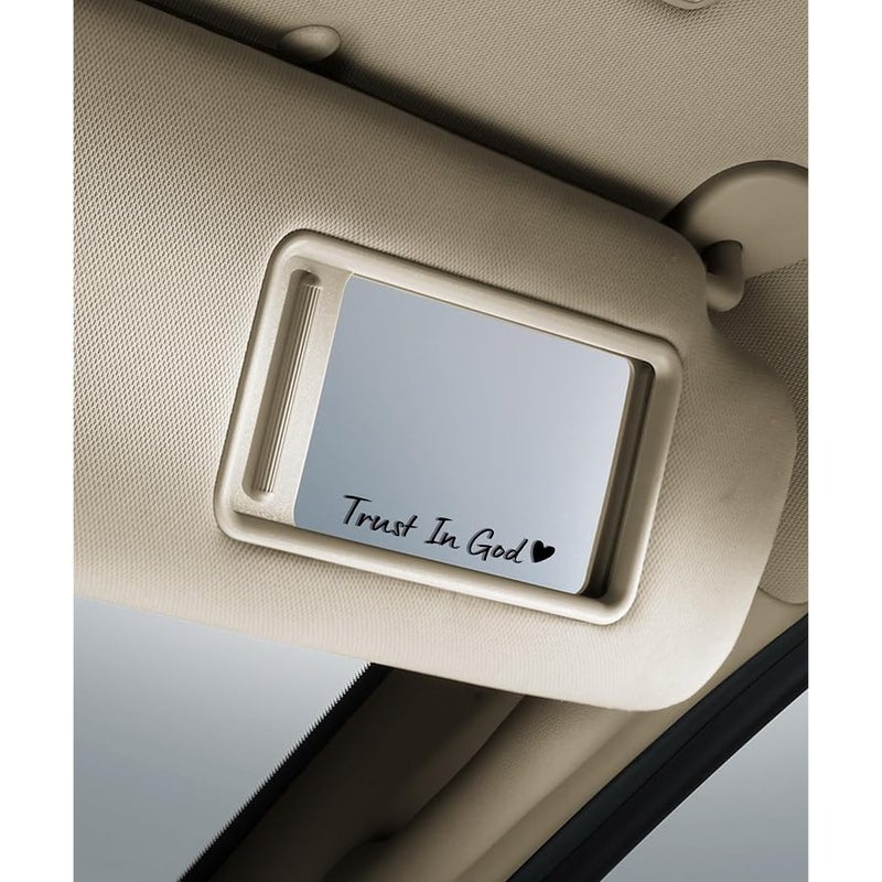 SCUARI 4PCS Car Stickers,Car Decals,Car Accessories Trust in God Rearview Mirror Sticker,Car Stickers and Decals,Car Decals for Women,Trust in God Mirror Decal,Suitable for Car,Motorcycle (Black) - Image 5