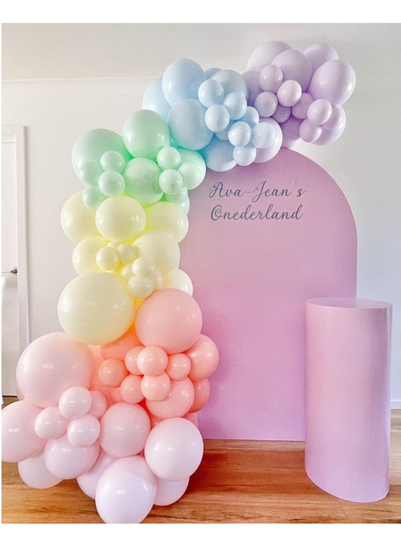 100 Pack 12 inch Round Multicolour Macaron Balloons for Birthday Baby Shower Wedding Decorations - Image 5