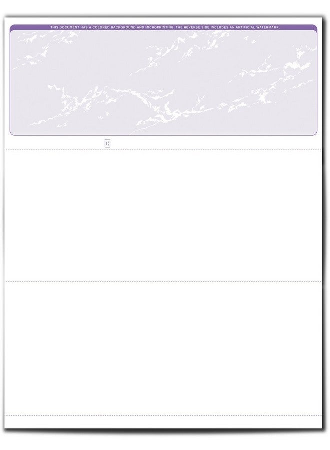 VersaCheck Valuechex 55 Blank Business Voucher Checks Purple Prestige 55 Sheets Form 1000 Check On Top - Image 3
