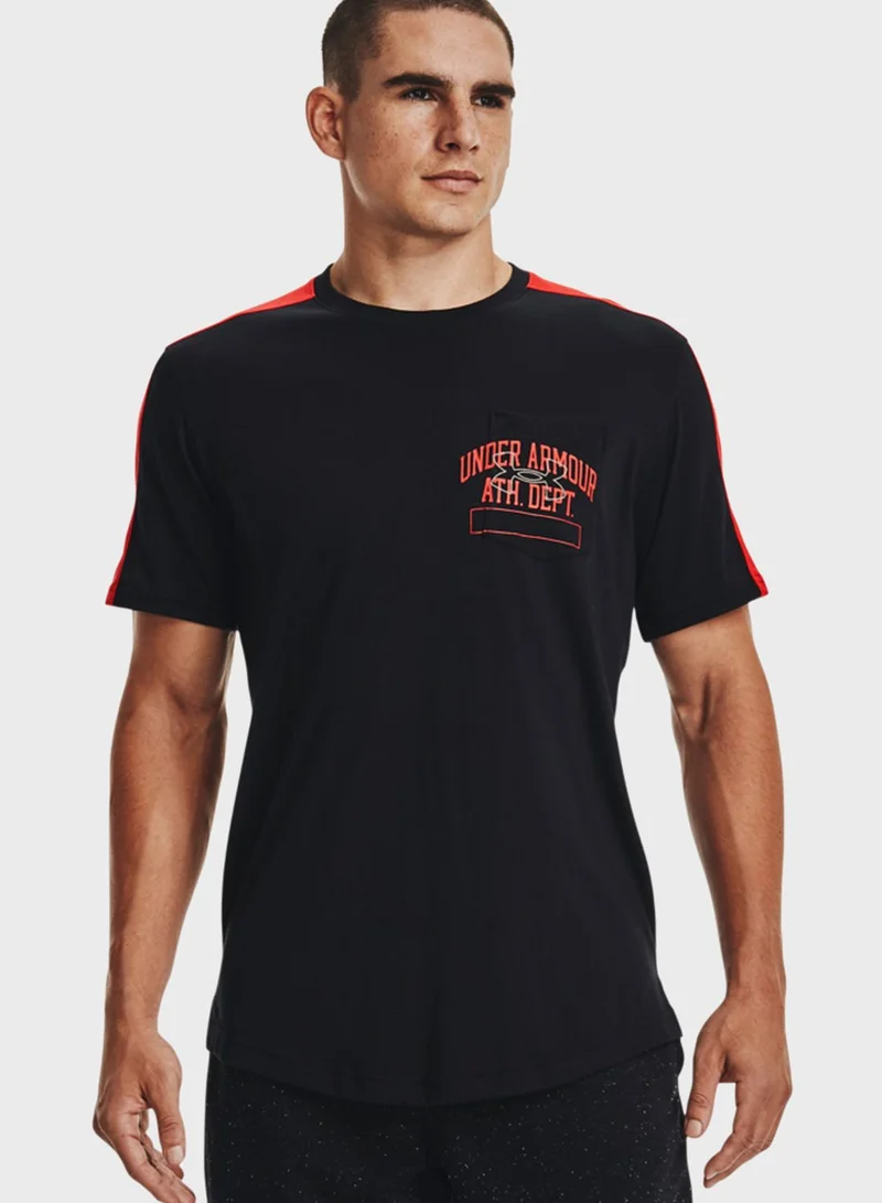 UNDER ARMOUR Athletic Pocket T-Shirt