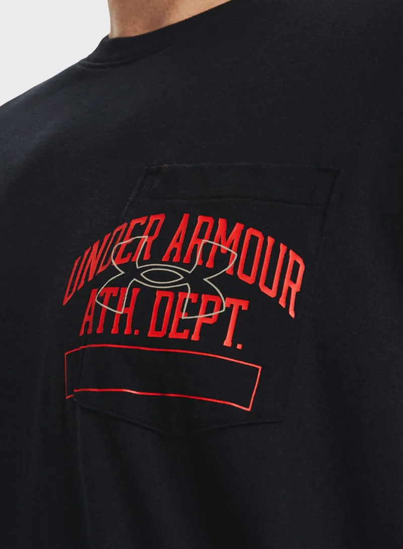 UNDER ARMOUR Athletic Pocket T-Shirt