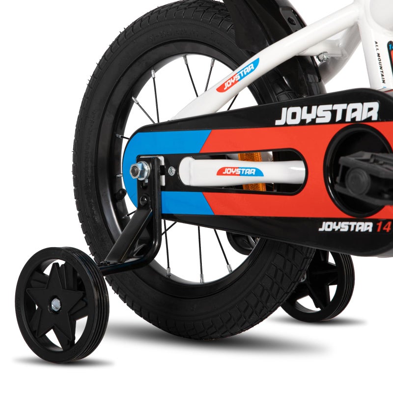 JOYSTAR دراجة الأطفال JOYSTAR نيو بيري 12 بوصة للأولاد والبنات من عمر 3-4 سنوات، دراجات أطفال مع عجلات تدريب وسلة، دراجة للأطفال 12 بوصة باللون الأبيض - Image 5