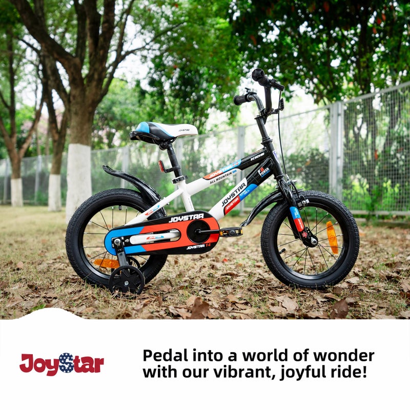 JOYSTAR دراجة الأطفال JOYSTAR نيو بيري 12 بوصة للأولاد والبنات من عمر 3-4 سنوات، دراجات أطفال مع عجلات تدريب وسلة، دراجة للأطفال 12 بوصة باللون الأبيض - Image 4
