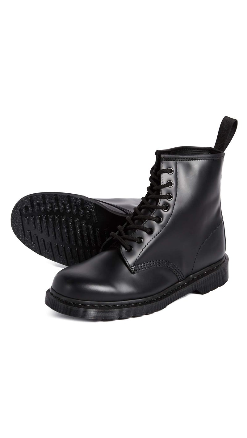 Dr Martens Dr. Martens Unisex 1460 Mono Smooth Leather 8 Eye Boot, Black, 8 Women/7 Men - Image 5
