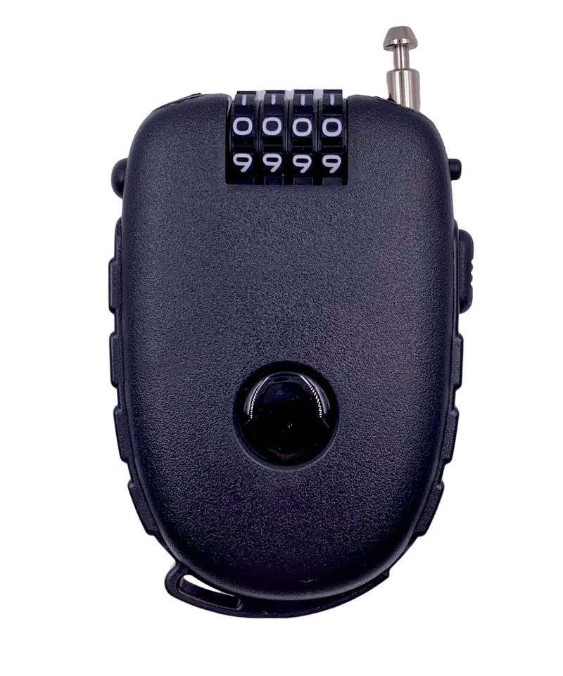 Bosvision Ultra-Secure 4-digit Combination Lock with 3 Feet Retractable Cable for Bike, Ski, Snowboard and Stroller - Image 1