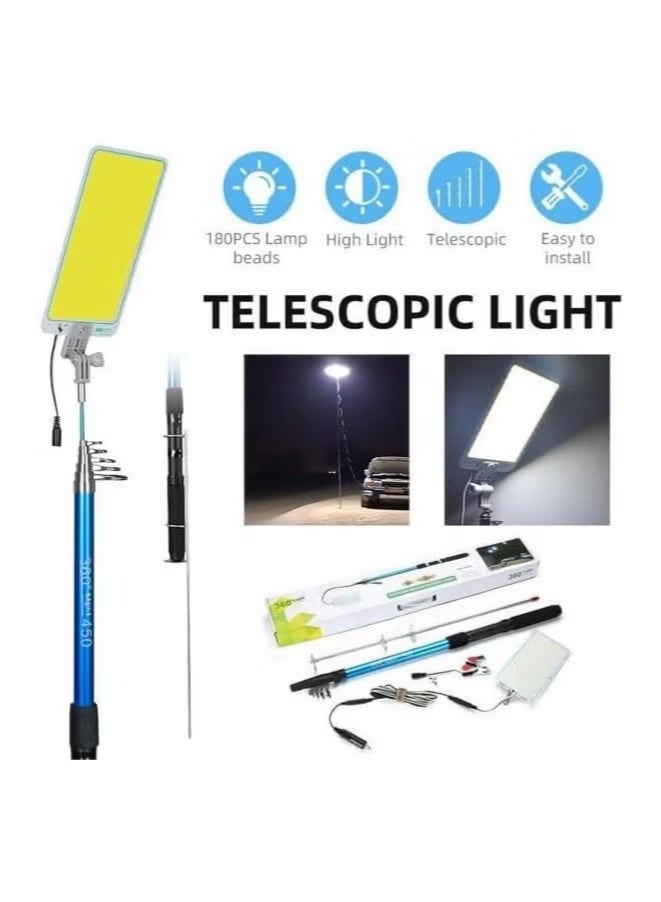 مينزا مصباح تخييم خارجي متعدد الوظائف LED مع ريموت كنترول، ، سلك 5 متر - Image 5