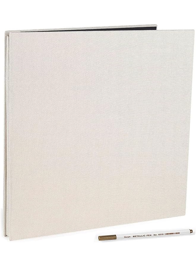 The Bros Photo Albums, Extra Large Capacity Family Wedding Picture Albums Photo Book, Magnetic Self-stick Photos Hand Made DIY Albums, Memory Book Holds 3x5, 4x6, 5x7, 6x8, 8x10 Inch Photos (Cream) - Image 1