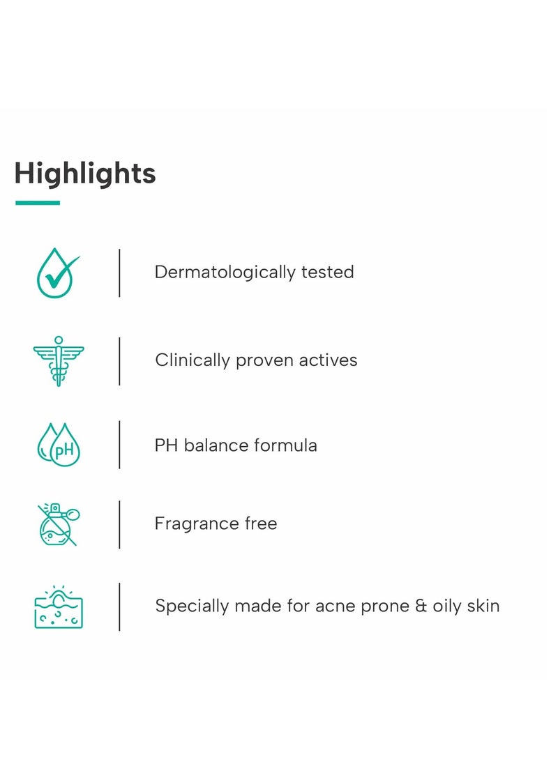 DERMATOUCH DERMATOUCH Salicylic Acid 2% Face Wash | For Acne & Oil Control | Suitable to All Skin Types | For both Men & Women | 50ML  - Image 3