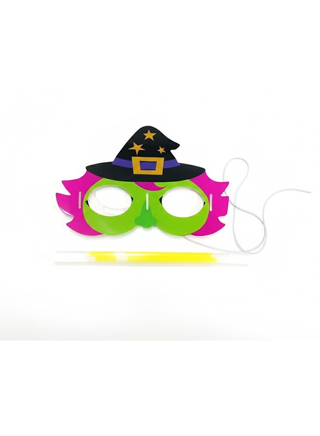 Toyland Glow Witch Hat Eye Mask – Fun Halloween Party Accessory for Kids & Adults - Image 1