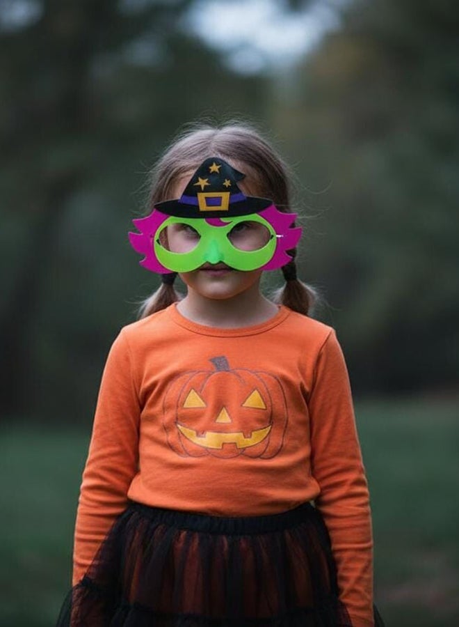 Toyland Glow Witch Hat Eye Mask – Fun Halloween Party Accessory for Kids & Adults - Image 2
