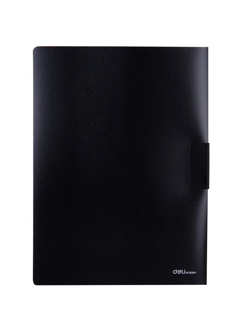 Deli Deli E38964 A4 Report File - Assorted Colors, 100% Imported Material, Push-Style Metal Clip, 1 piece.  - Image 3