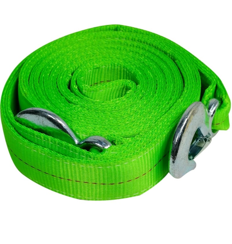 FAJ 10 Ton Tow Rope 6M Heavy Duty Recovery Strap with Safety Hooks for Car SUV Truck Emergency Vehicle Towing. - Image 4