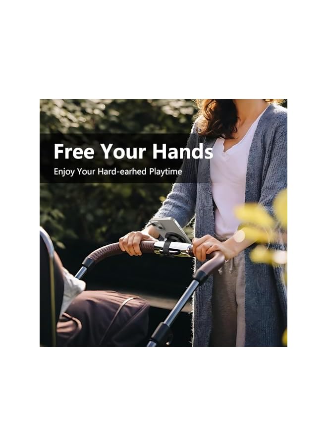 S-TOP Magnetic Bar Mount for MagSafe Compatible Phones, Universal Holder with 3X Magnetic Force, Flexible Strap for Gym Equipment, Bikes, Strollers - Image 2