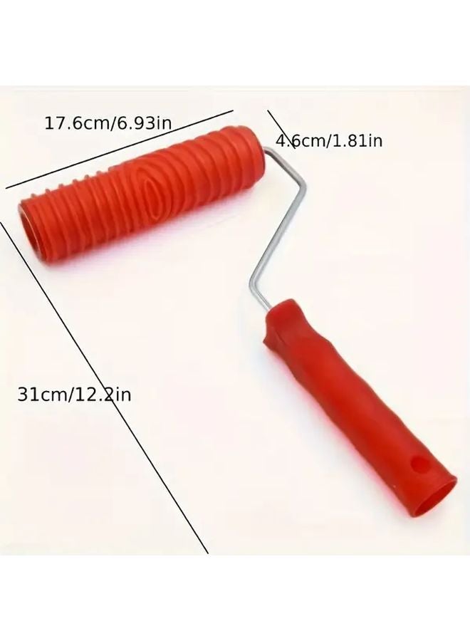 1pc Wood Grain Paint Roller Brush For Wall Decoration Home Decor - Image 4