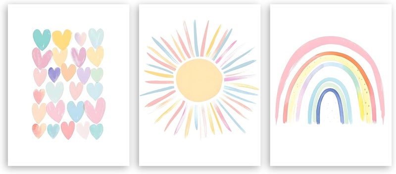 OWNANRTHM Boho Nursery Canvas Wall Art Set - Image 1