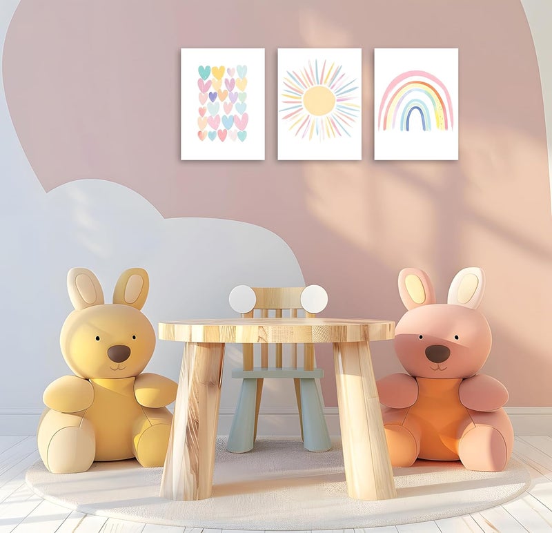 OWNANRTHM Boho Nursery Canvas Wall Art Set - Image 4