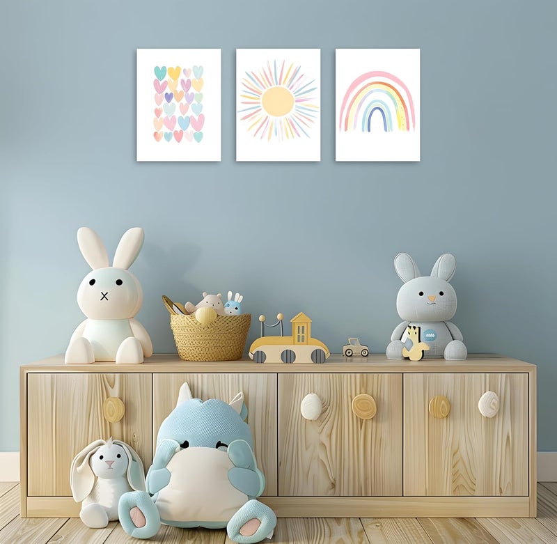 OWNANRTHM Boho Nursery Canvas Wall Art Set - Image 3