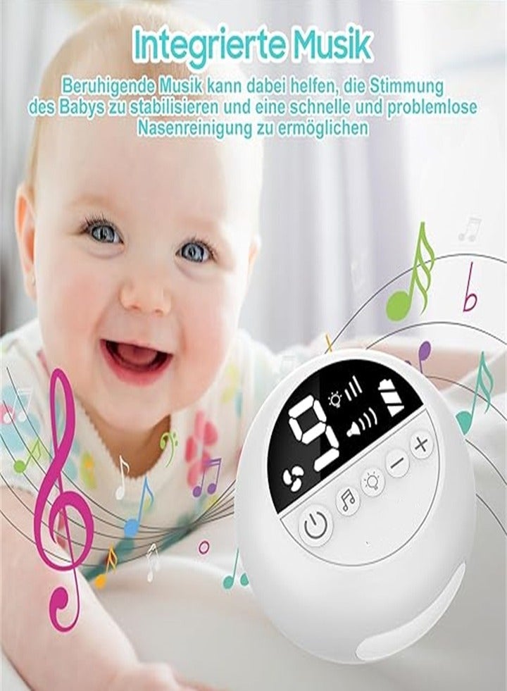 New Electric Baby Nasal Aspirator with 9 Adjustable Suction Levels and 3 Silicone Tips, Newborn and Kids Electric Nasal Irrigator with Music and LED Light - Image 3