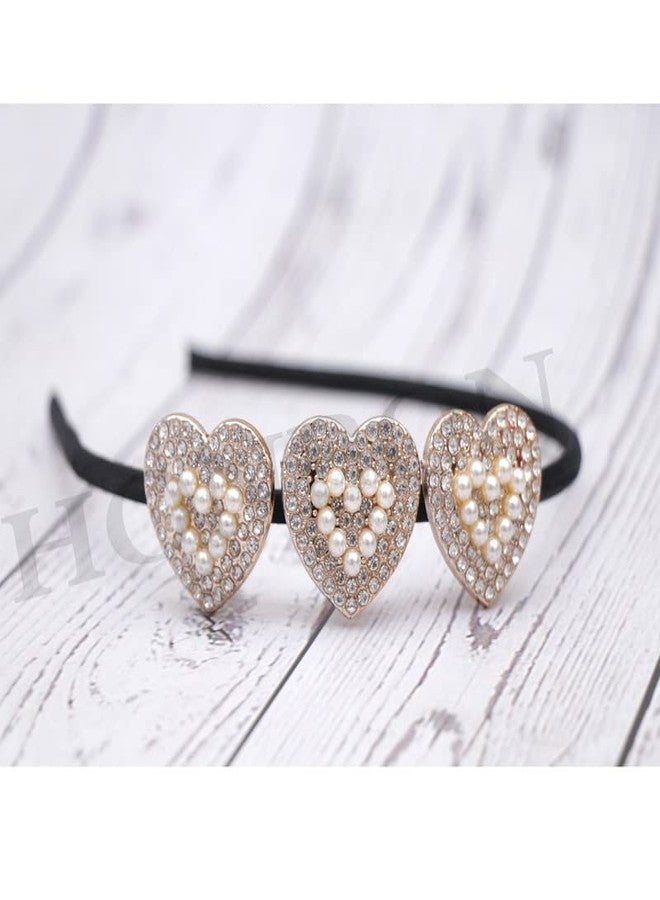 Honbon Crystal Headband Rhinestone Headband Bridal Hairband Wedding Hairband Bridal Headpiece Wedding Hair Accessory Fancy Hairband Pack of 2pcs - Image 4