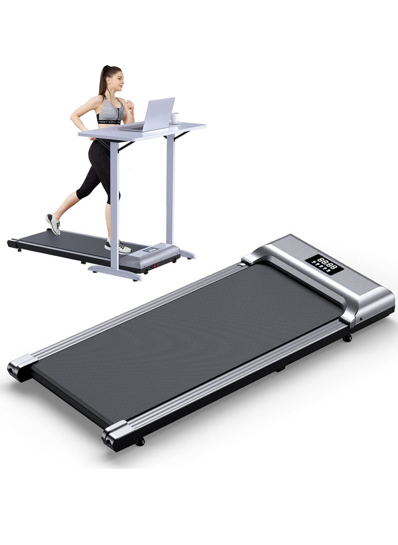Generic - Walking Pad Under Desk Treadmill Walking Pad Treadmills Under Desk for Home Office with Remote Control Portable Treadmill in LED Display - Image 1