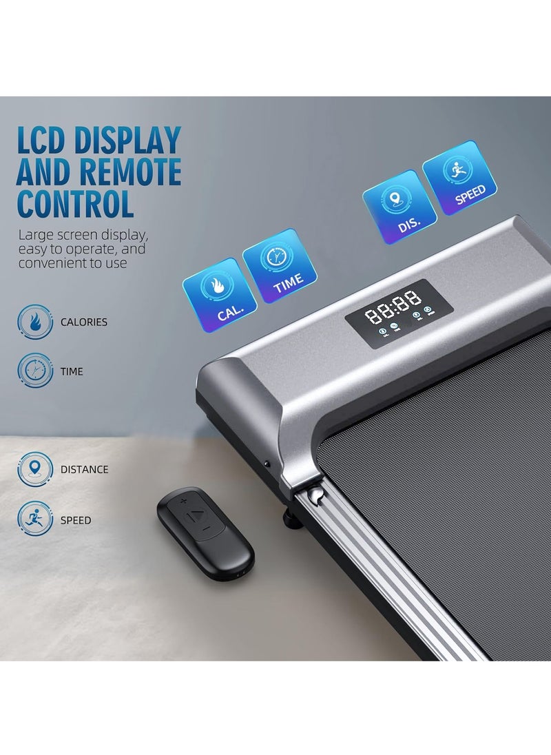 Generic - Walking Pad Under Desk Treadmill Walking Pad Treadmills Under Desk for Home Office with Remote Control Portable Treadmill in LED Display - Image 1
