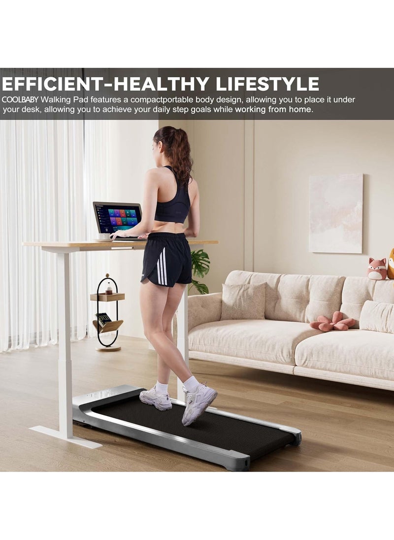 Generic - Walking Pad Under Desk Treadmill Walking Pad Treadmills Under Desk for Home Office with Remote Control Portable Treadmill in LED Display - Image 1