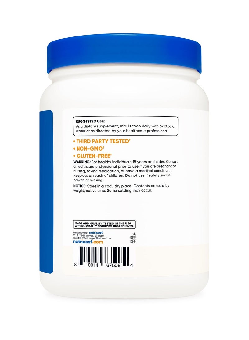 Nutricost L-Citrulline Malate 2:1 3G L-Citrulline Malate 2:1 Per Serving, 200 Servings, 600G Per Container, Unflavored Net Wt. 21.4 Oz (1.3 LB) (600 G), Dietary Supplement - Image 4