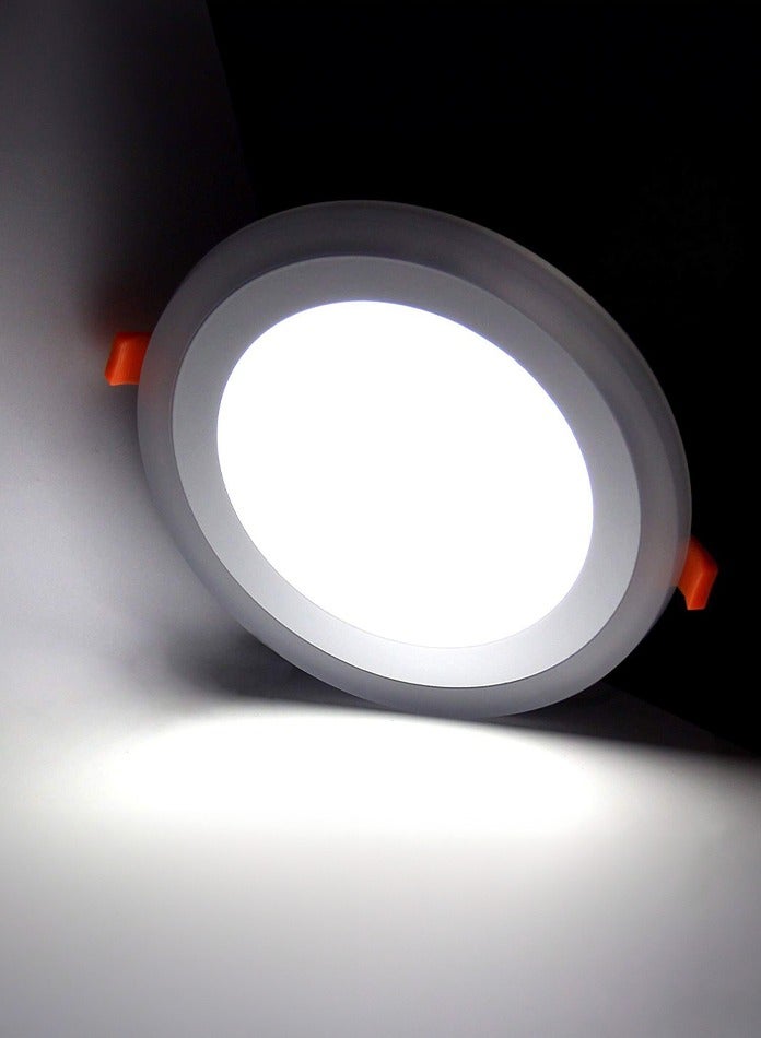 Vmax LED Recessed Ceiling Lights IP44 6500K Cool White 10W Round Cut 12 X 2.5 Cm Φ110mm Ultra Slim LED Downlights Ceiling For Living Room, Bedroom, Kitchen, Bathroom, Balcony, Office And More, Not Dimmable - Image 1