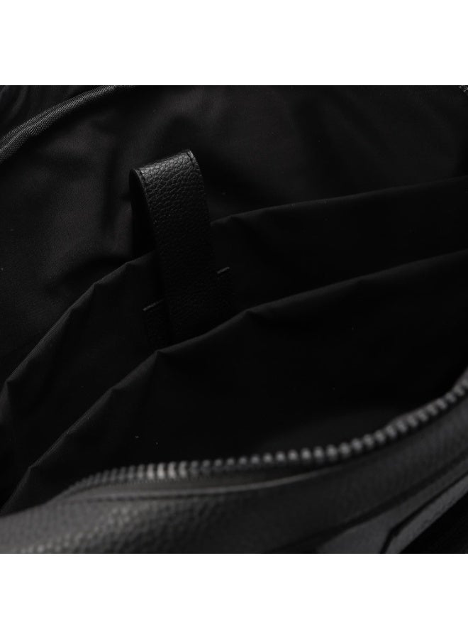 شيلد حقيبة لابتوب جلد صناعي عالى الجودة ، حقيبة أعمال بحزام كتف قابل للتعديل - أسود - Image 2