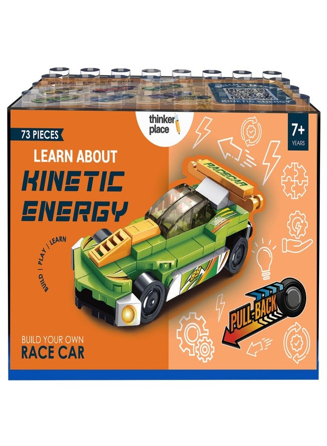 ThinkerPlace STEM Racing Car Pull Back Building Blocks Set (74Pcs) | DIY Speed Car Toy for Kids 6+ Years (Boys & Girls) | Friction Powered Racing Toy | Creativity & Motor Skills Development - Image 2