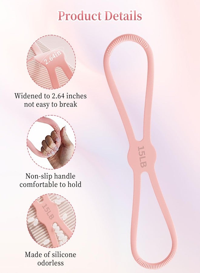 DAWZMR Figure 8 Resistance Bands for Women, 15 Lbs Keep Resistance Band with Non-Slip Handles for Arm Back Shoulders & Legs - Image 3